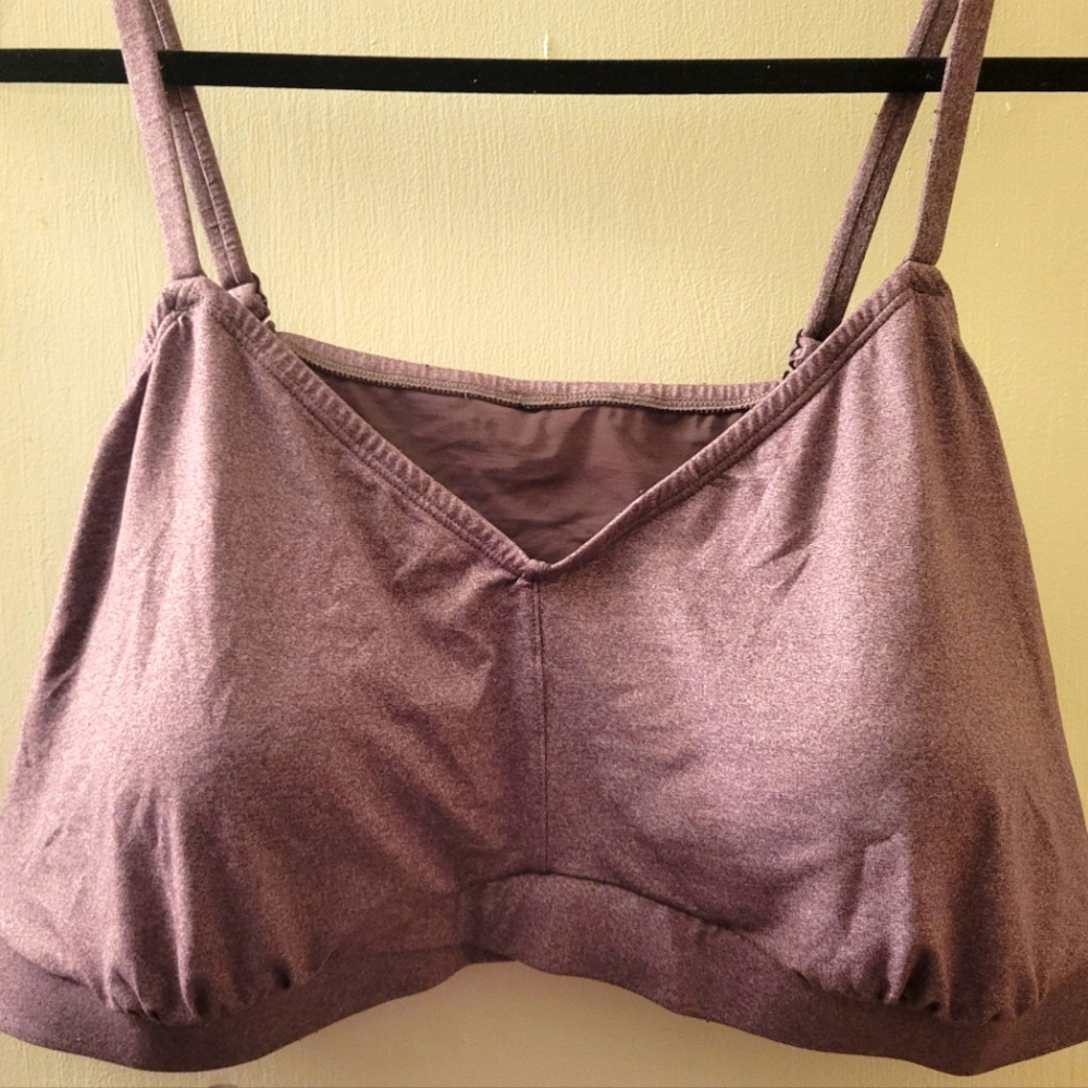 Lightly Lined Heather Cross Front Bralette